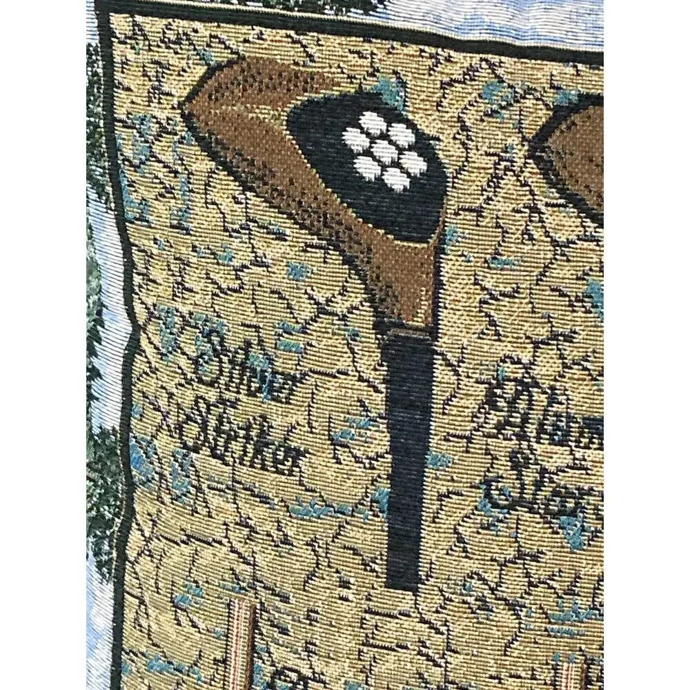 Tapestry Golf Pillow Clubs Decorative Cushion Throw Pillow Vintage?‎